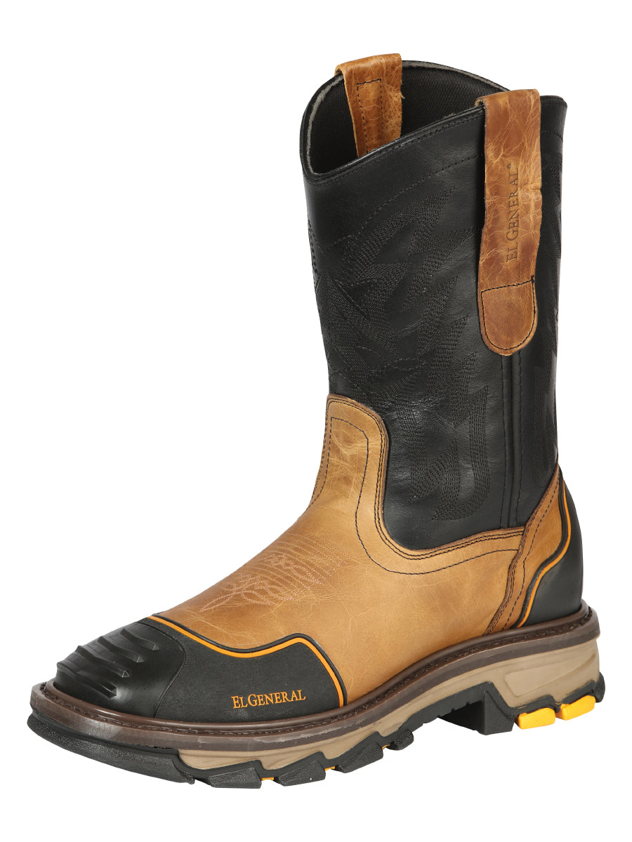 El General Men's Work Boot - Crazy Leather - Butterscotch 44686