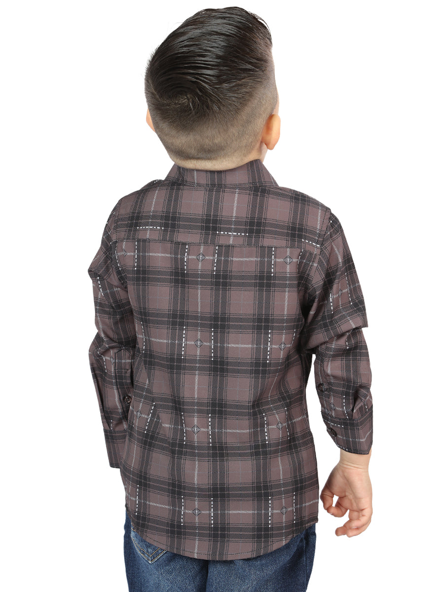 The General Moka/Olive Casual Long-Sleeve Shirt 44746