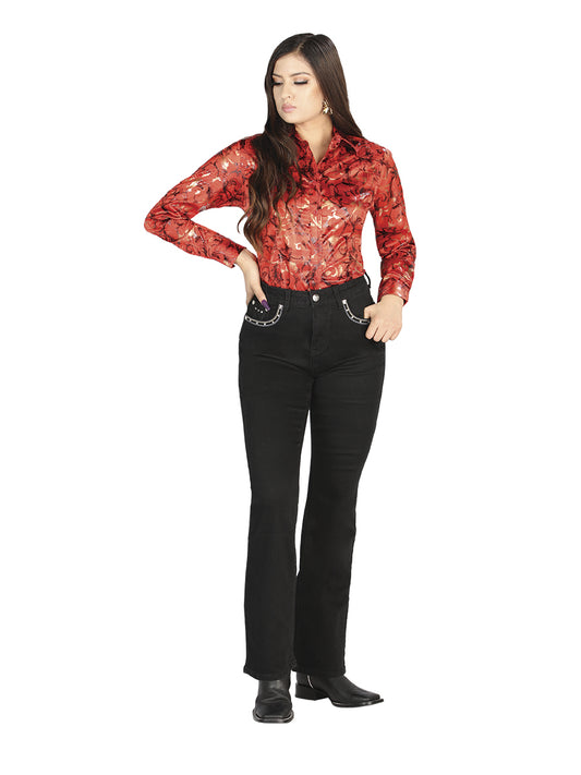 Women's Black Centenario Jeans 44819