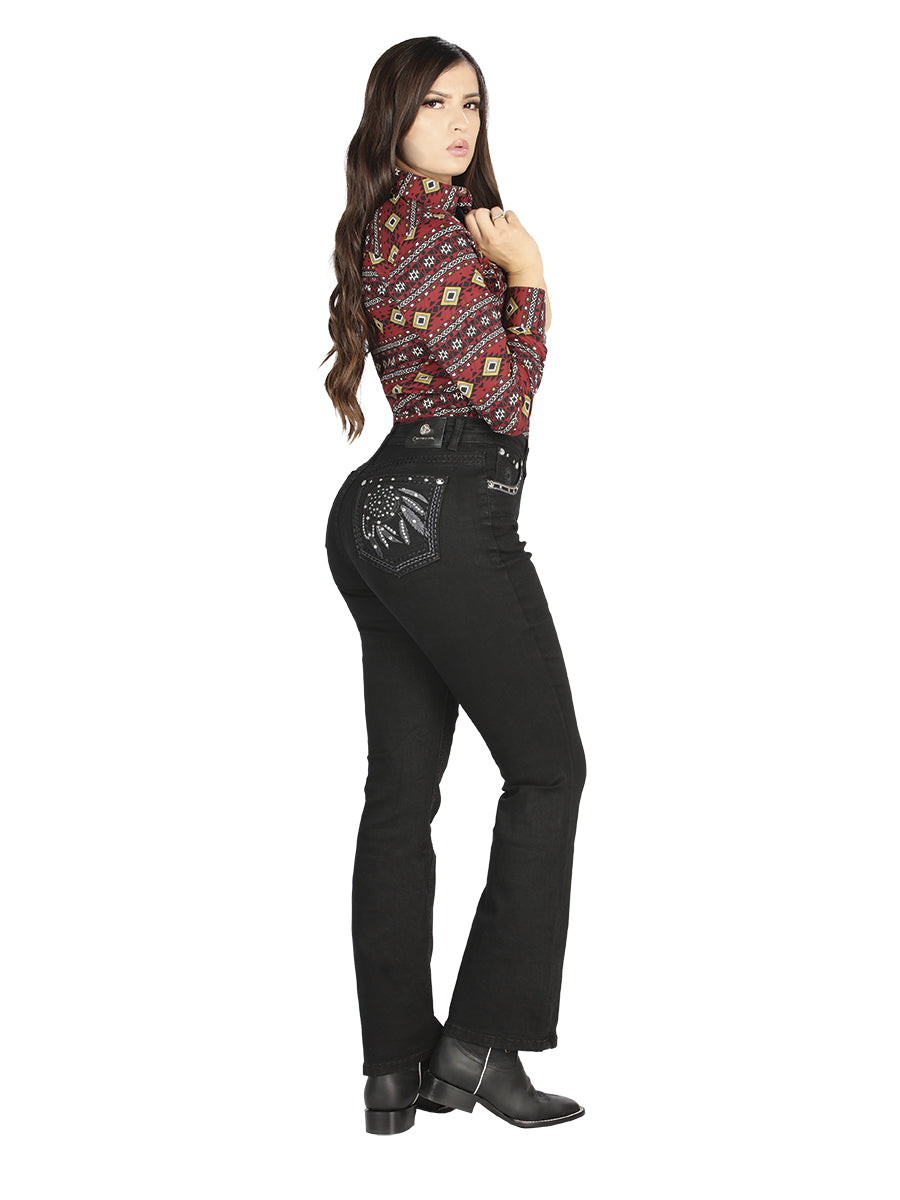 Women's Black Centenario Jeans 44825