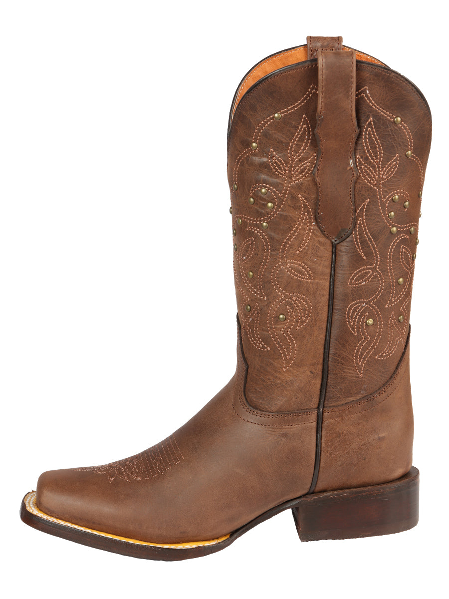 El General Women's Rodeo Boot - Alazan Brown 44853