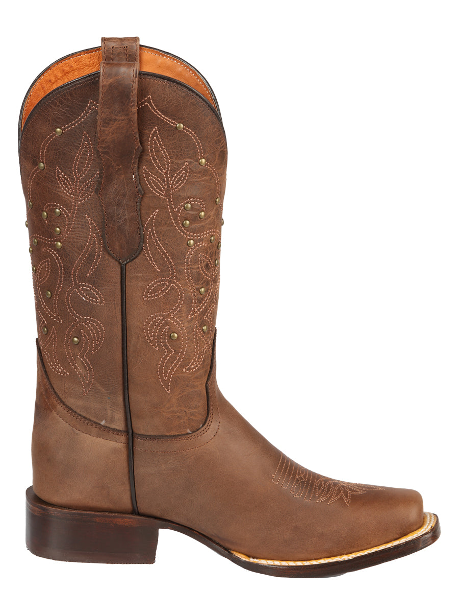 El General Women's Rodeo Boot - Alazan Brown 44853