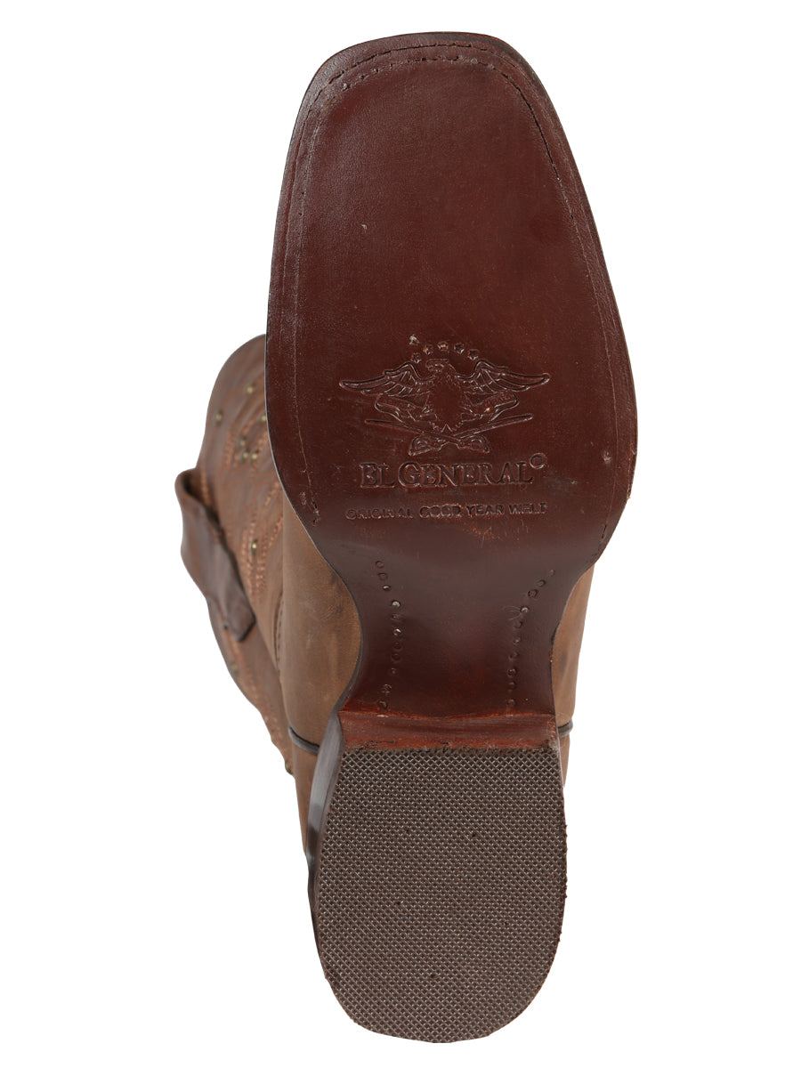 El General Women's Rodeo Boot - Alazan Brown 44853