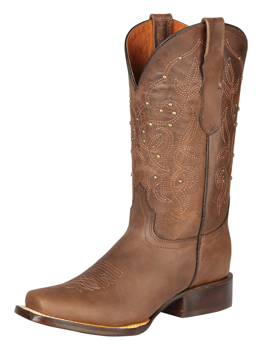 El General Women's Rodeo Boot - Alazan Brown 44853