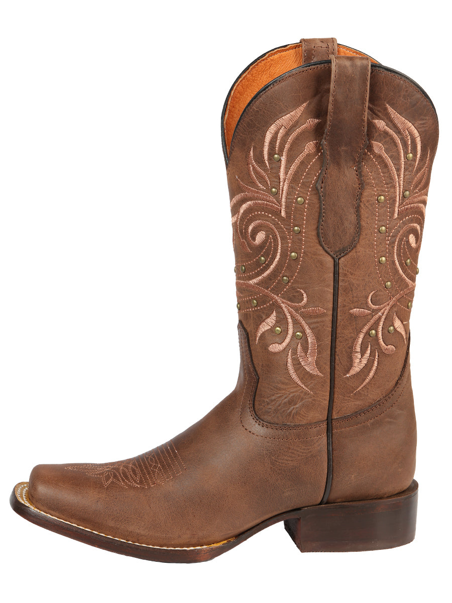 El General Women's Rodeo Boot - Alazan Brown 44854