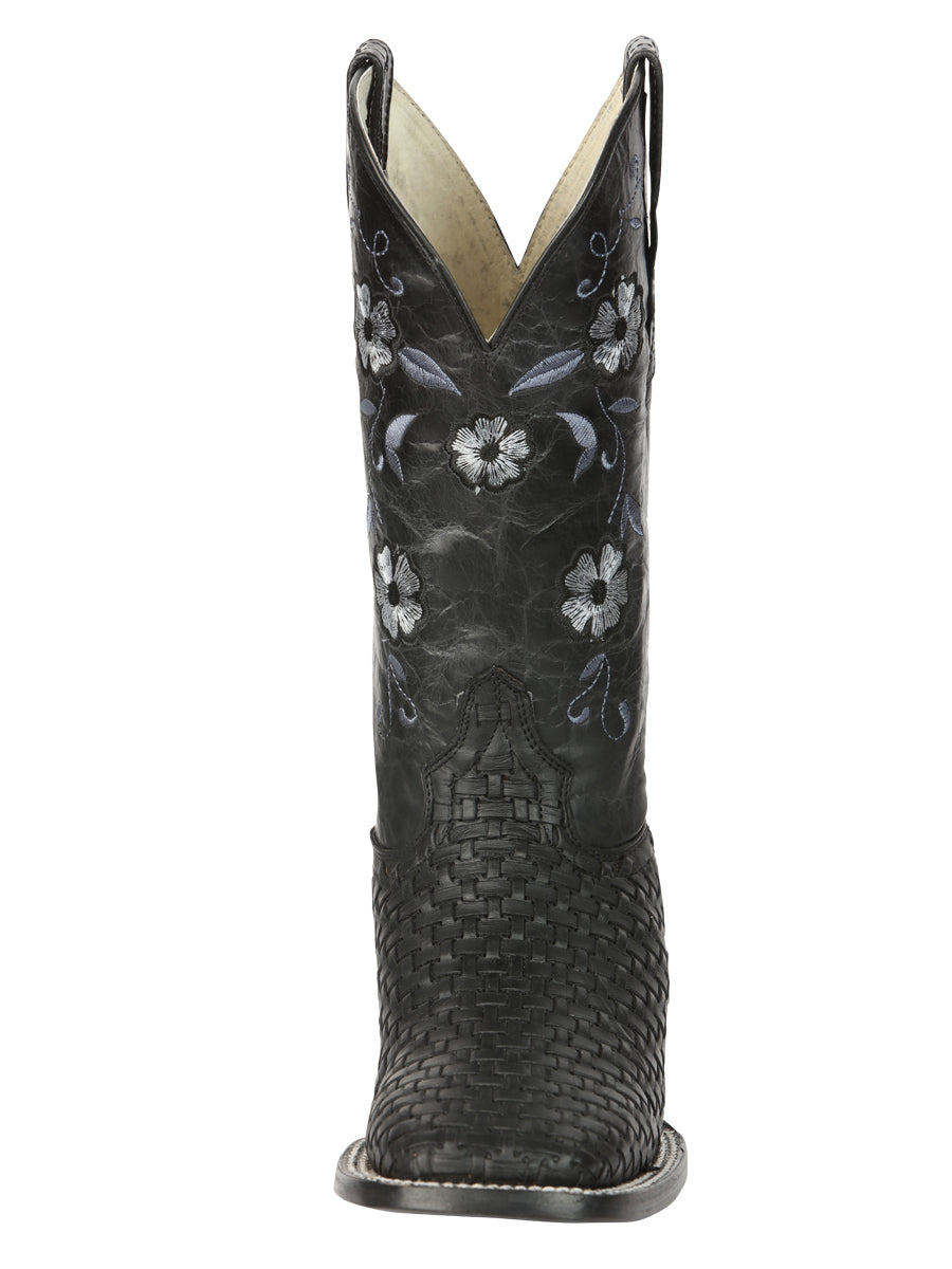 El General Women's Rodeo Boots Petatillo - Black 44856