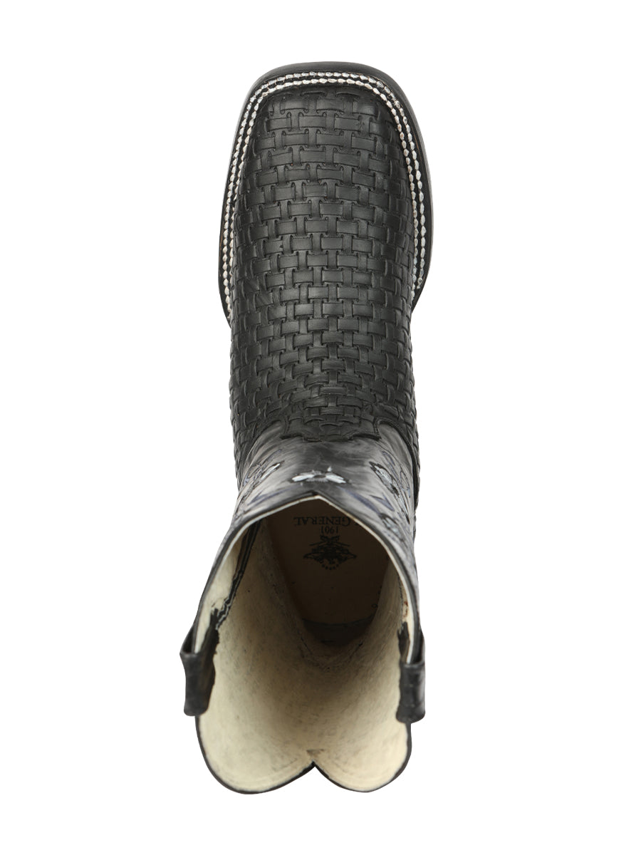 El General Women's Rodeo Boots Petatillo - Black 44856