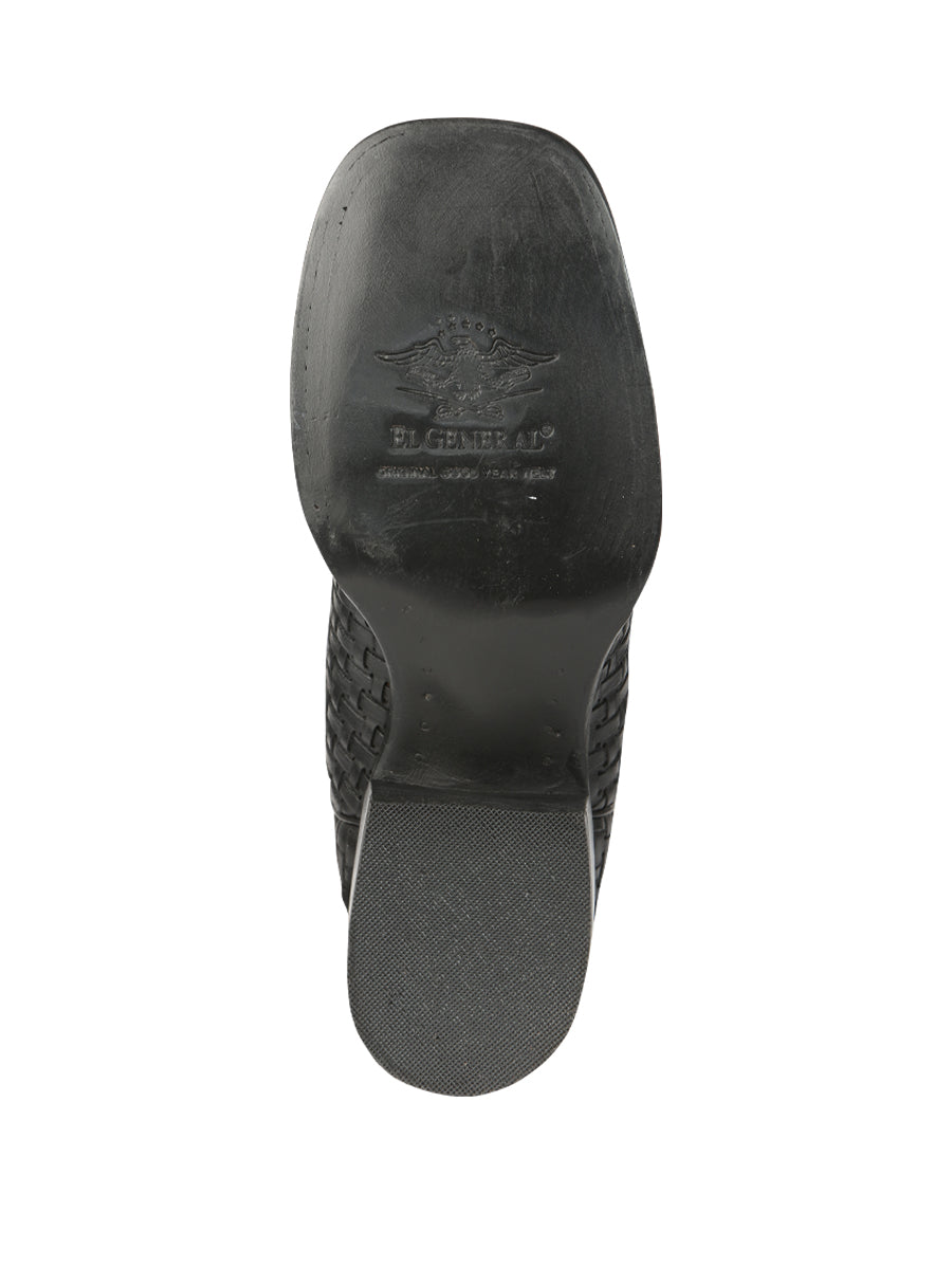 El General Women's Rodeo Boots Petatillo - Black 44856