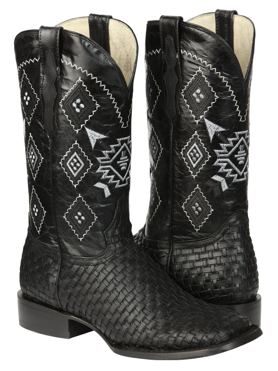 El General Men's Petatillo Crazy Black Rodeo Boots 44884