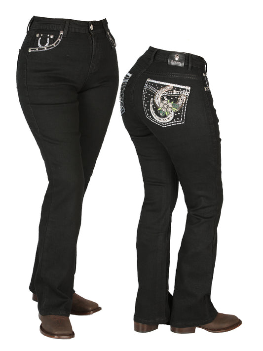 Women's Black Centenario Jeans 44956