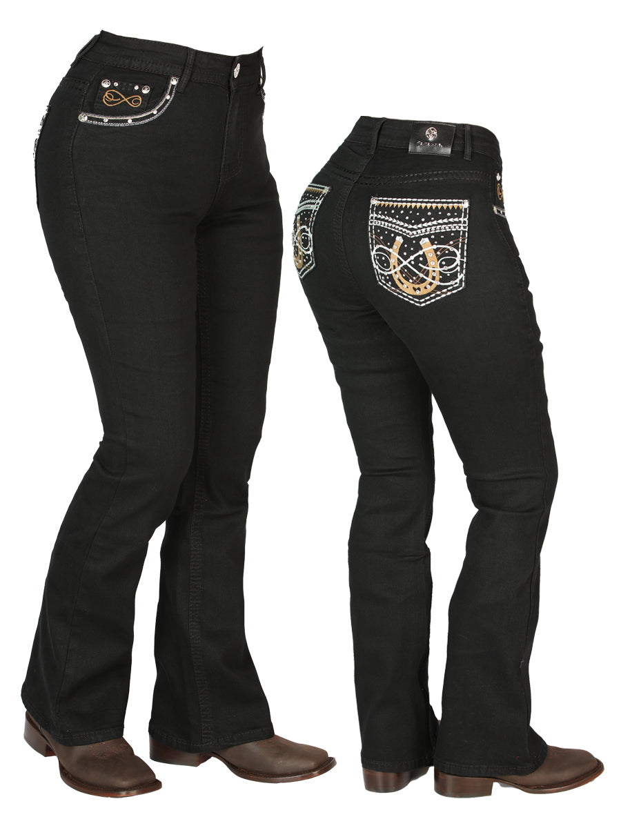 Women's Black Centenario Jeans 44960