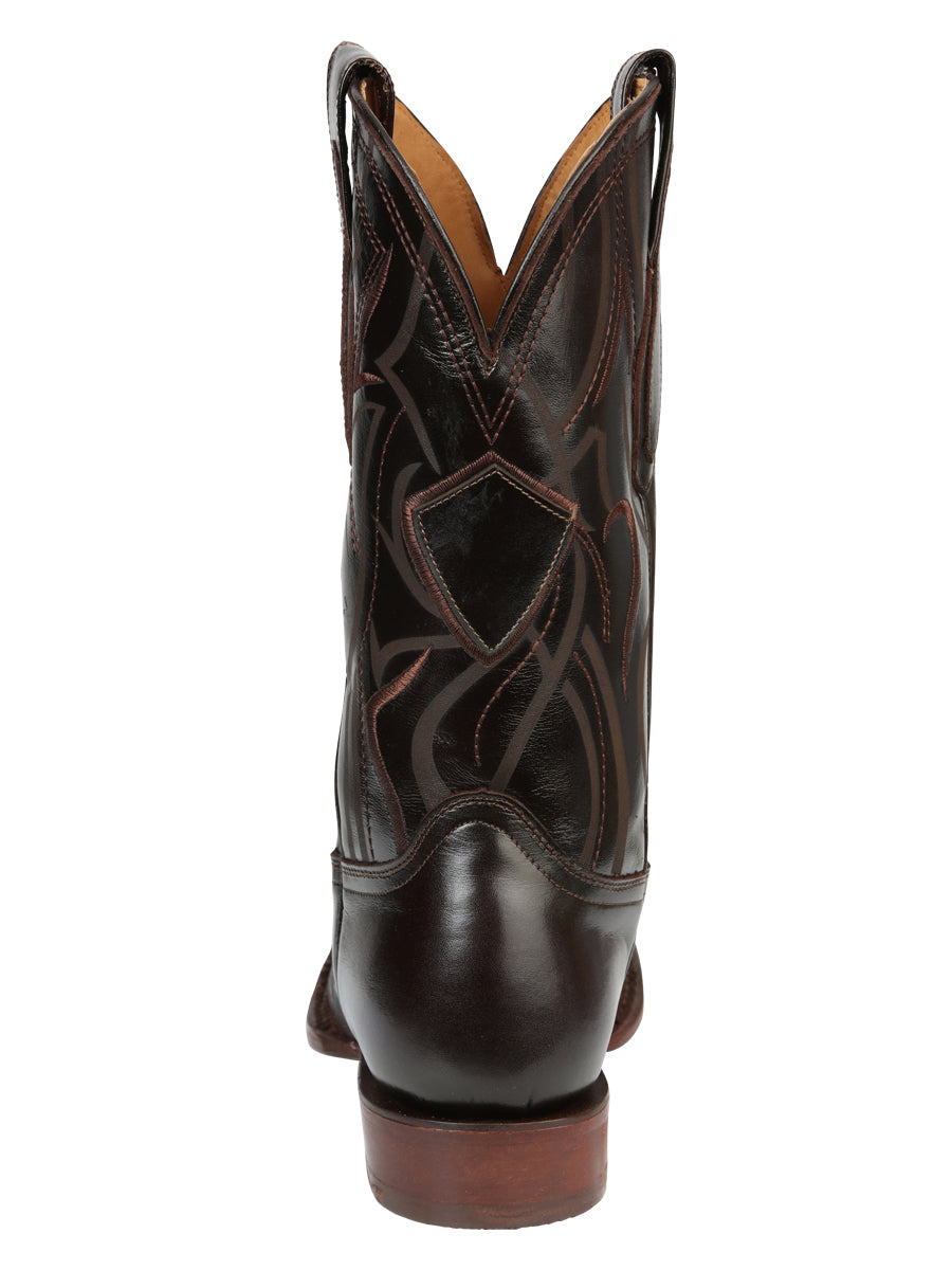 Men's Rodeo Boots - El General Pull-Up Leather - Brown 45173