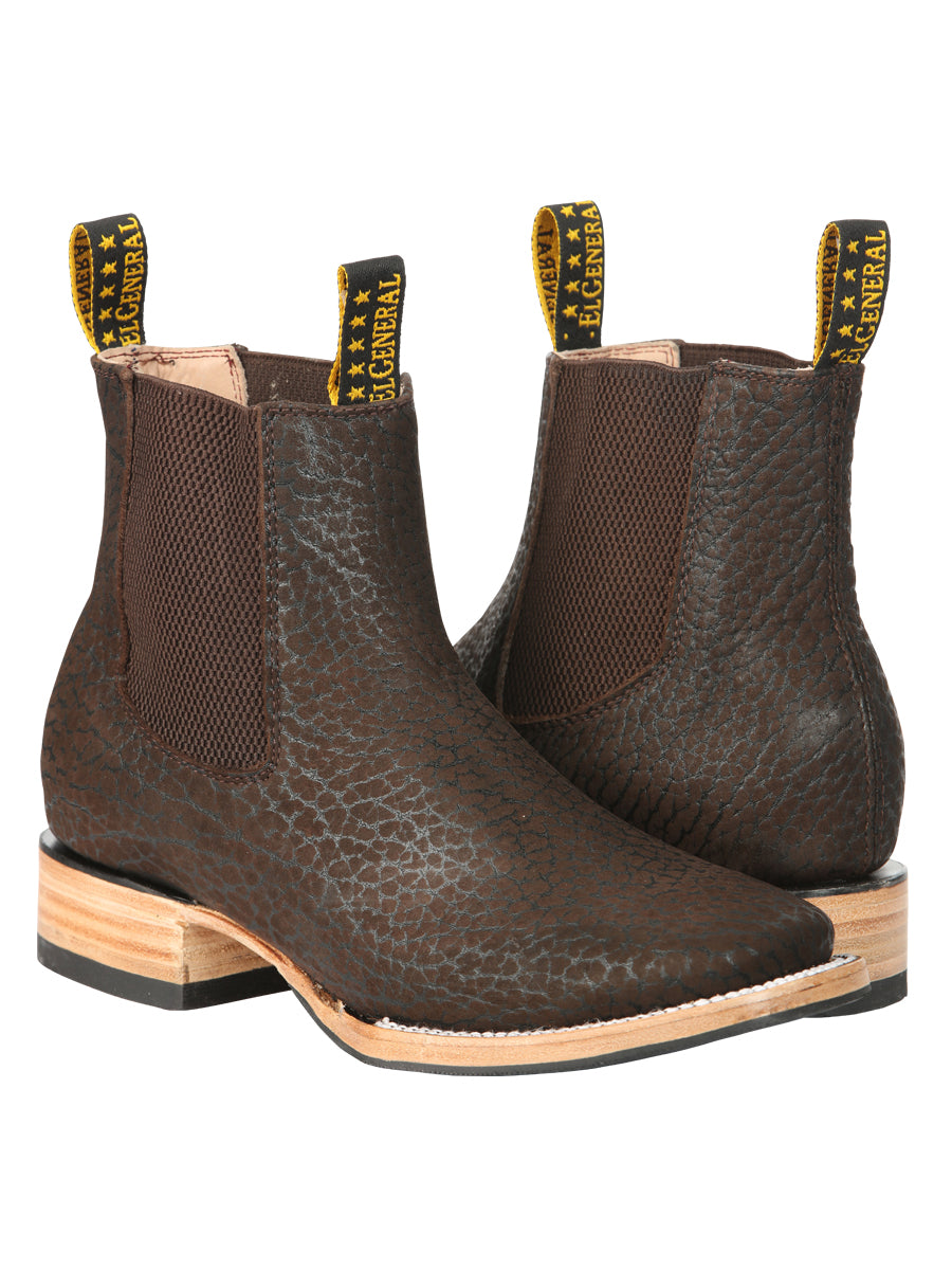 El General Men's Ankle Boots - Bull Neck Leather Moka 45341