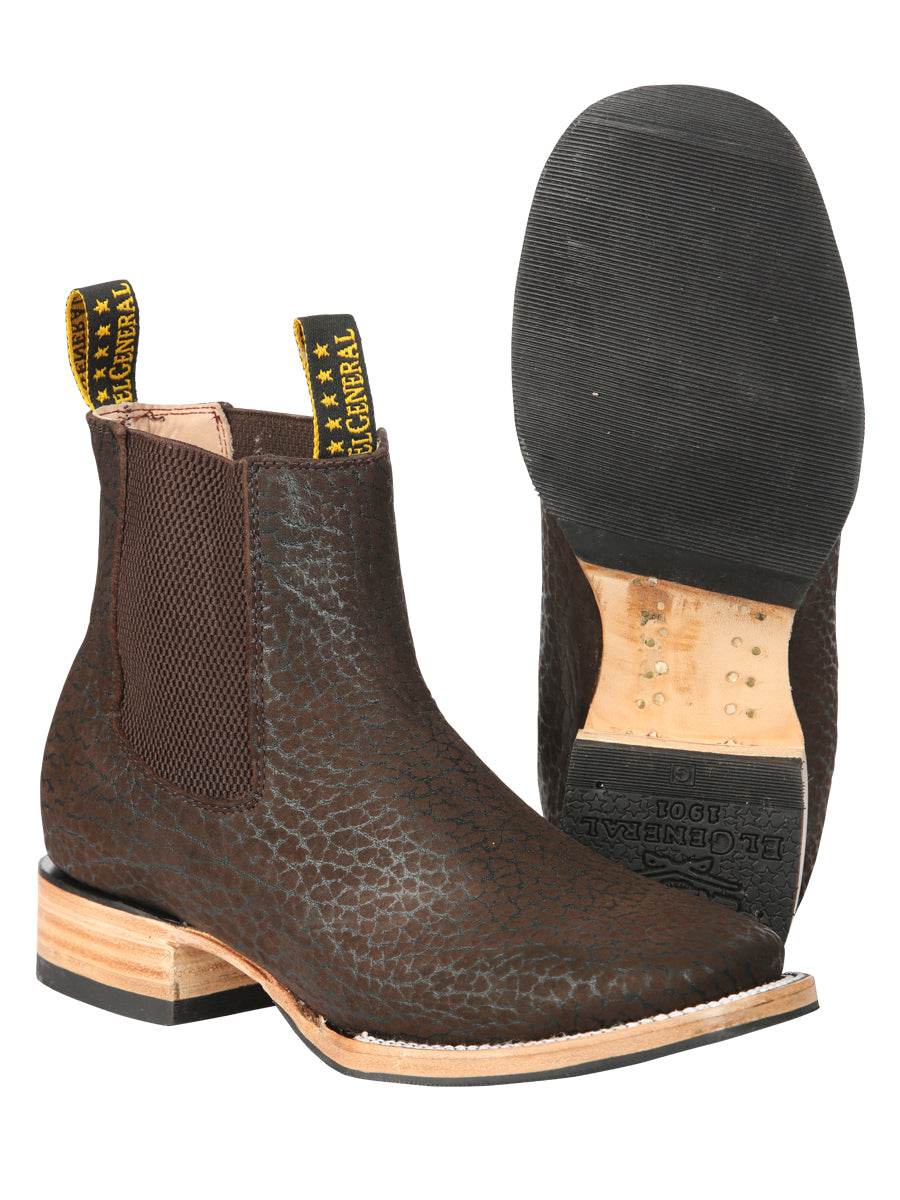 El General Men's Ankle Boots - Bull Neck Leather Moka 45341