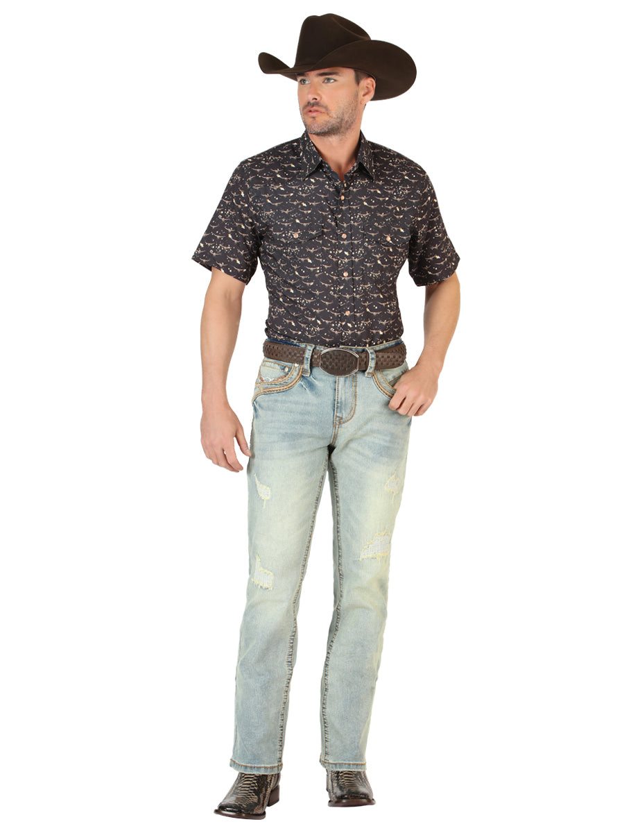 Centenario Men's Bootcut Jeans - Light Blue 45535