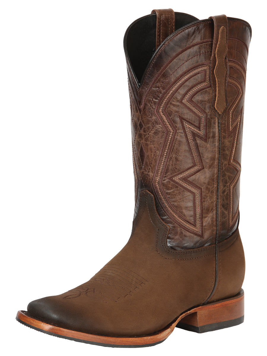 El General Men's Rodeo Boots - Camel Nubuck 45568