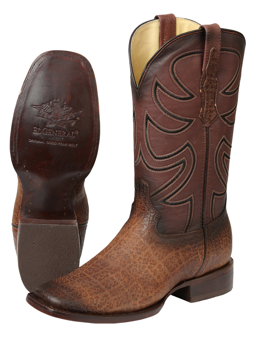 Men's El General Rodeo Boots - Tobacco Elephant Print 45665