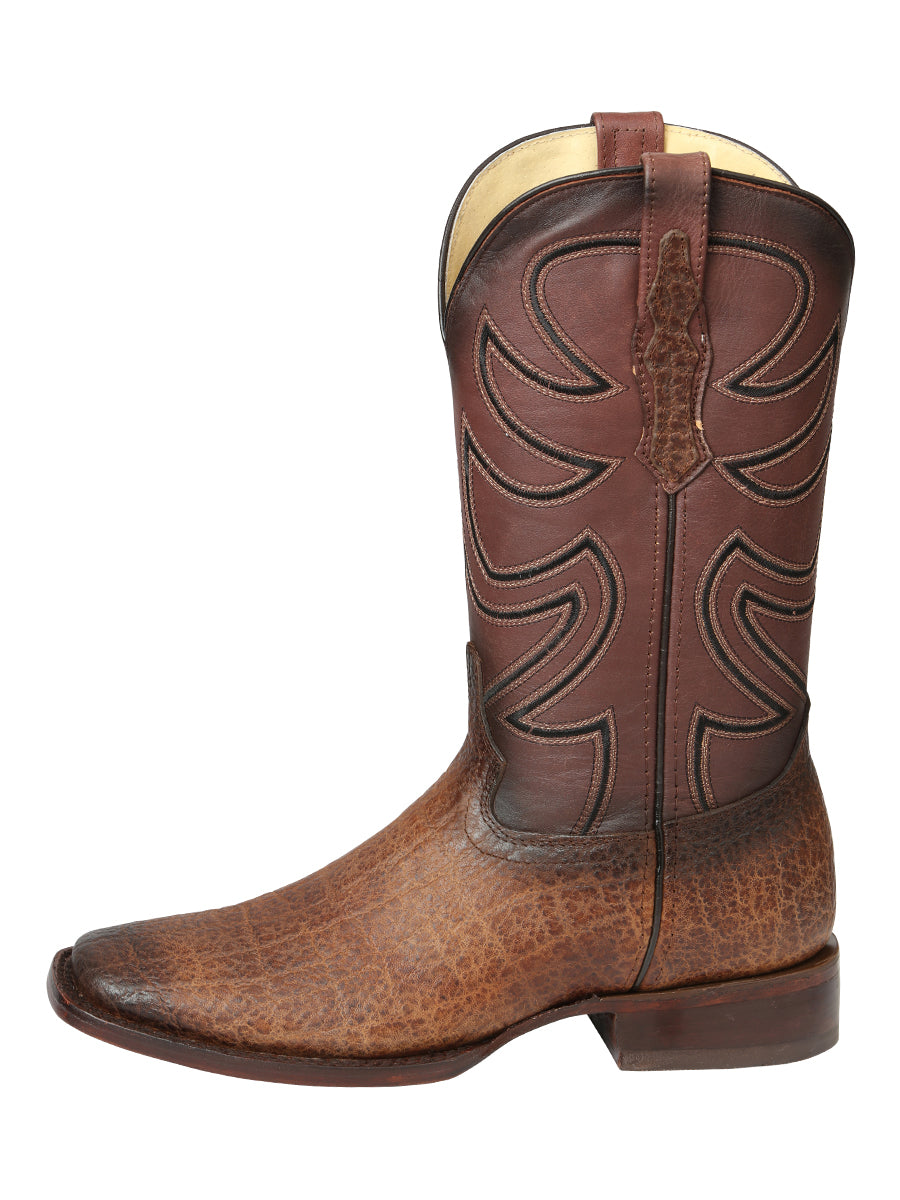 Men's El General Rodeo Boots - Tobacco Elephant Print 45665
