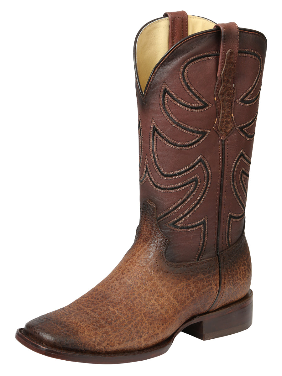 Men's El General Rodeo Boots - Tobacco Elephant Print 45665