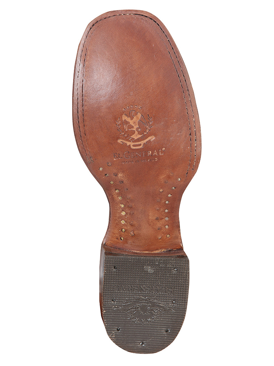 The General Square Toe Ankle Boot - Nobuck Brown 126192