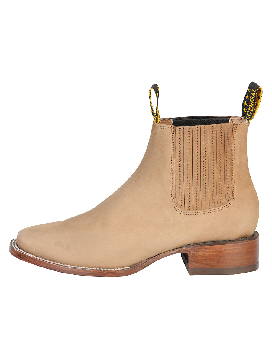El General Men's Nubuck Ankle Boot - Nubuck Sand 126194