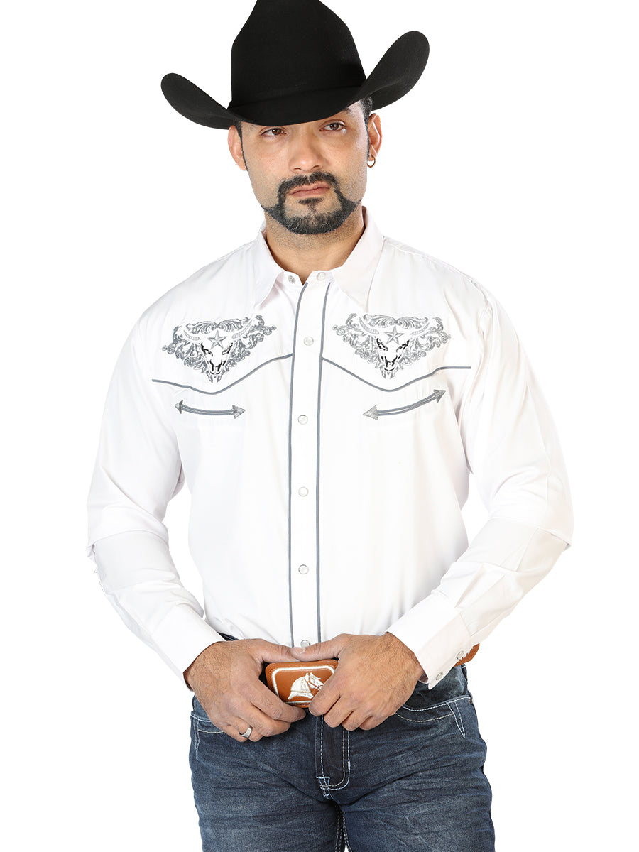 The Lord of the Heavens Embroidered Shirt White/Gray 126677