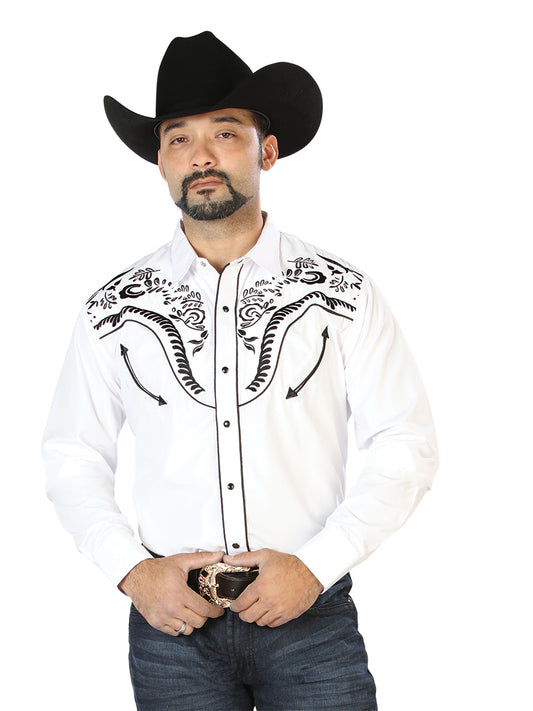 The Lord of the Heavens Embroidered Shirt White/Black 126692