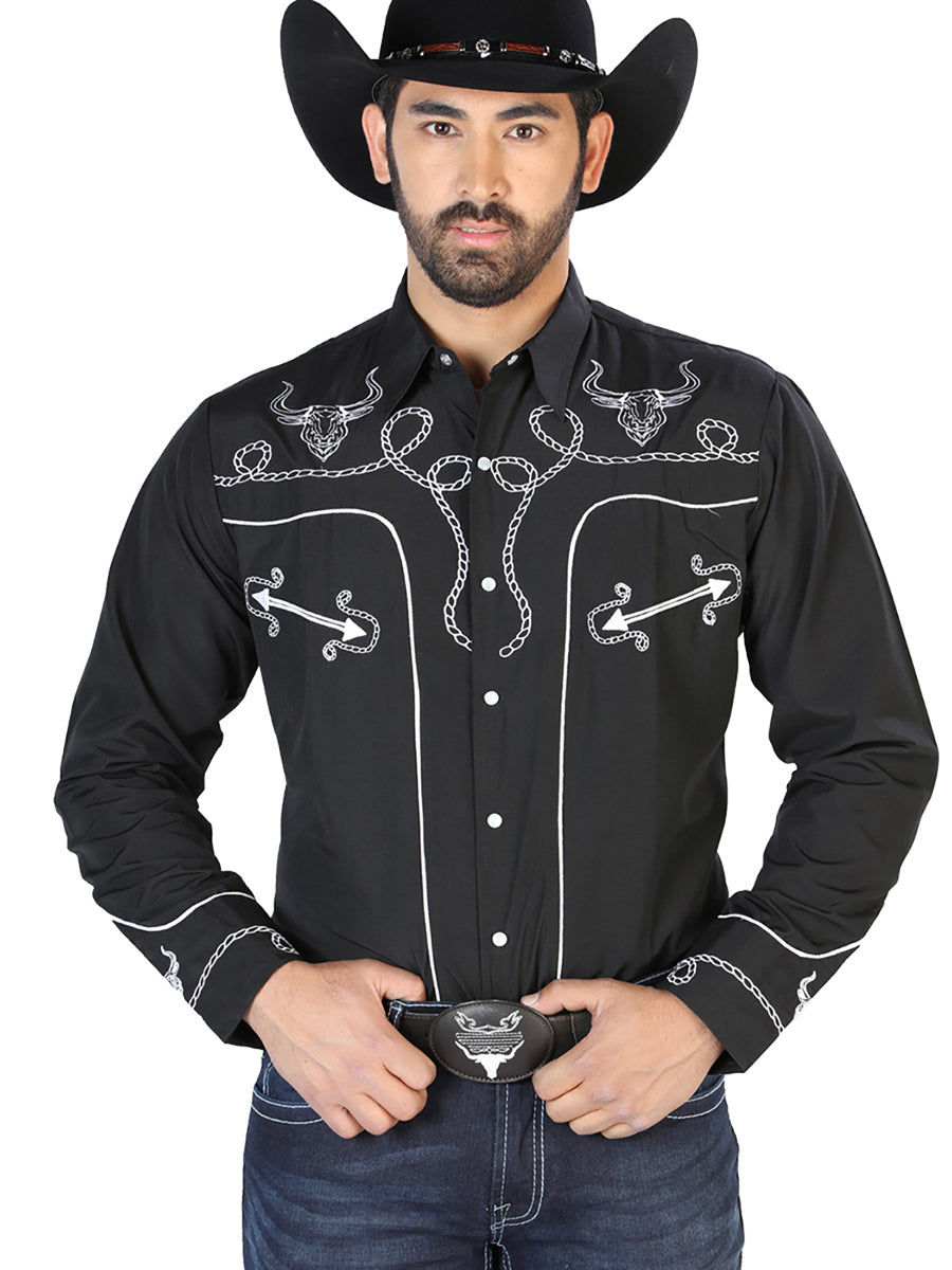 The Lord of the Heavens Embroidery Shirt Black/White 126711