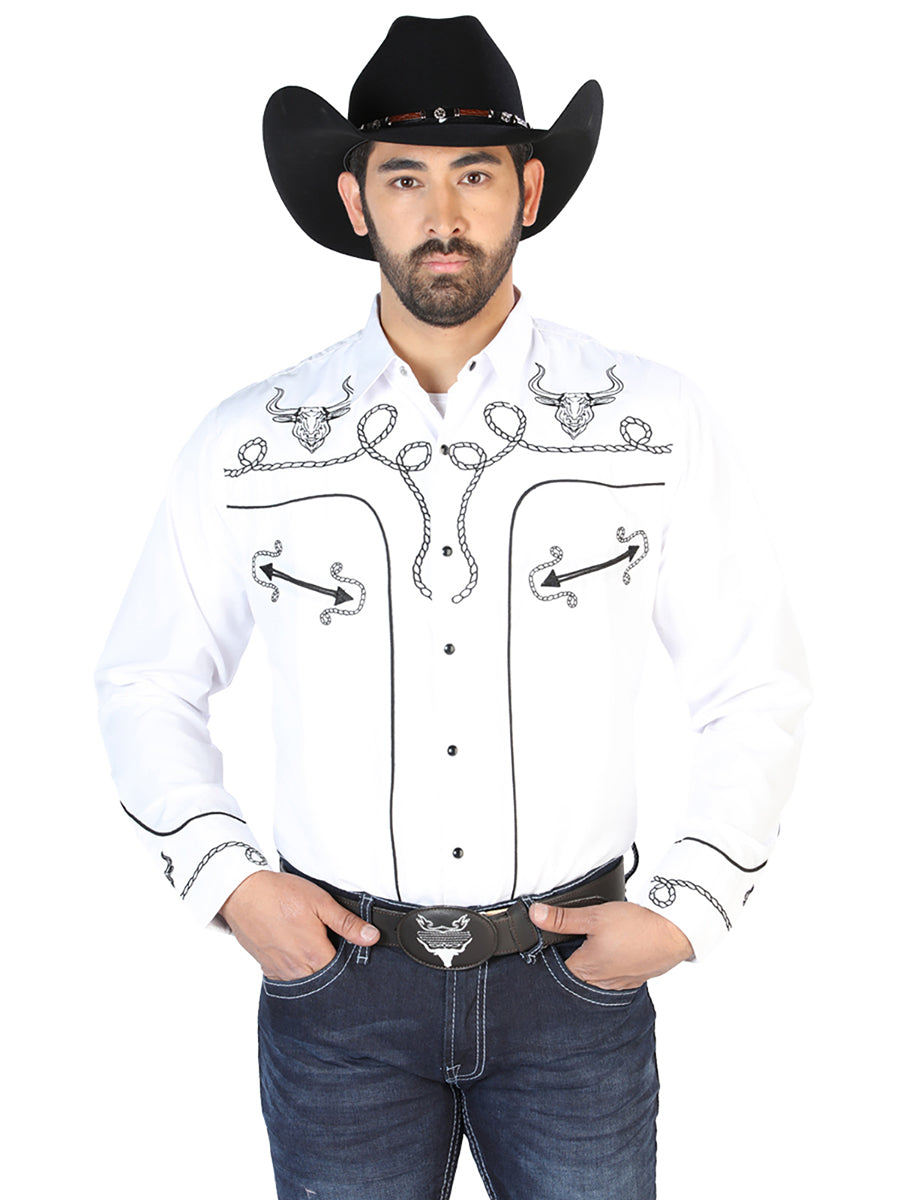 The Lord of the Heavens Embroidered Shirt White/Black 126712