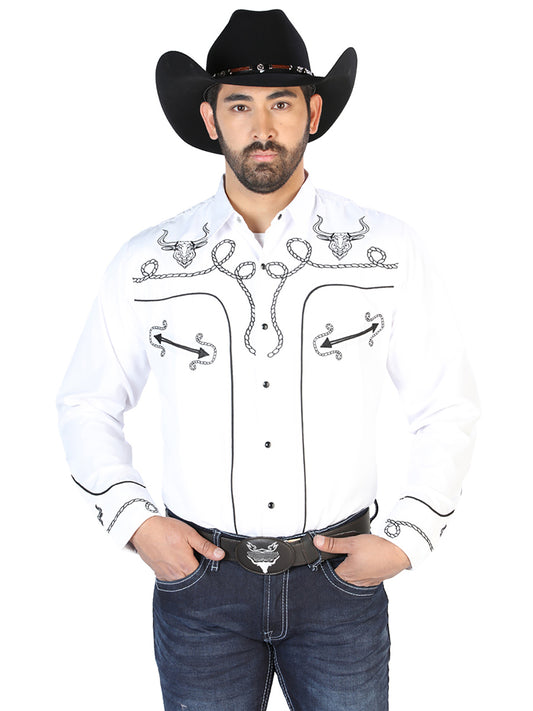 The Lord of the Heavens Embroidered Shirt White/Black 126712