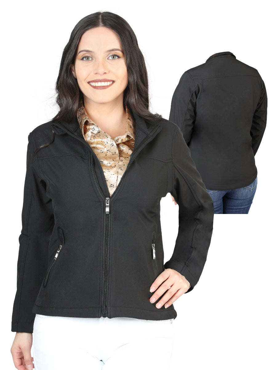 Women's Black Zipper Jacket 127081