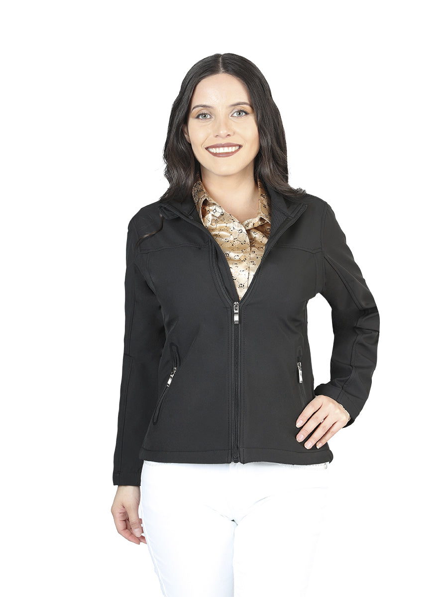 Women's Black Zipper Jacket 127081
