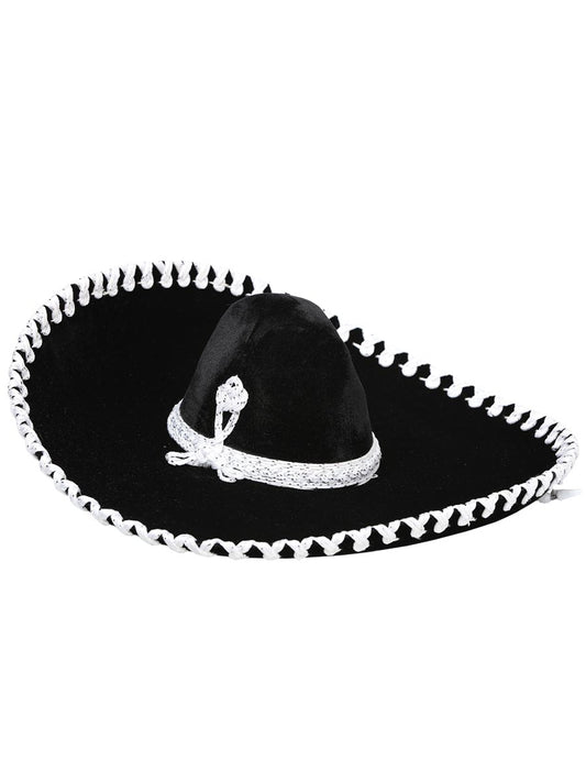 Kids
 Mexican Charro Hat, Velvet, Black/Silver, 600317