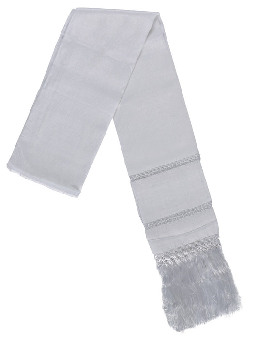 Mexican Shawl 85% Articela, 15% Polyester White 600377