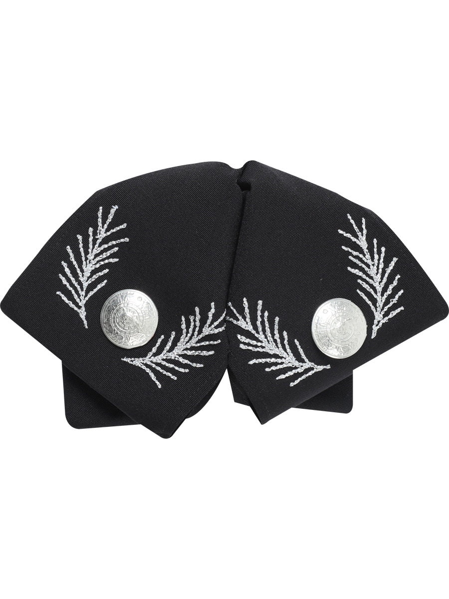 Adult
 Mexican Charro Bow Tie 100% Polyester Black/Silver 601110