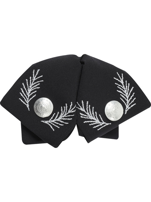 Adult
 Mexican Charro Bow Tie 100% Polyester Black/Silver 601110