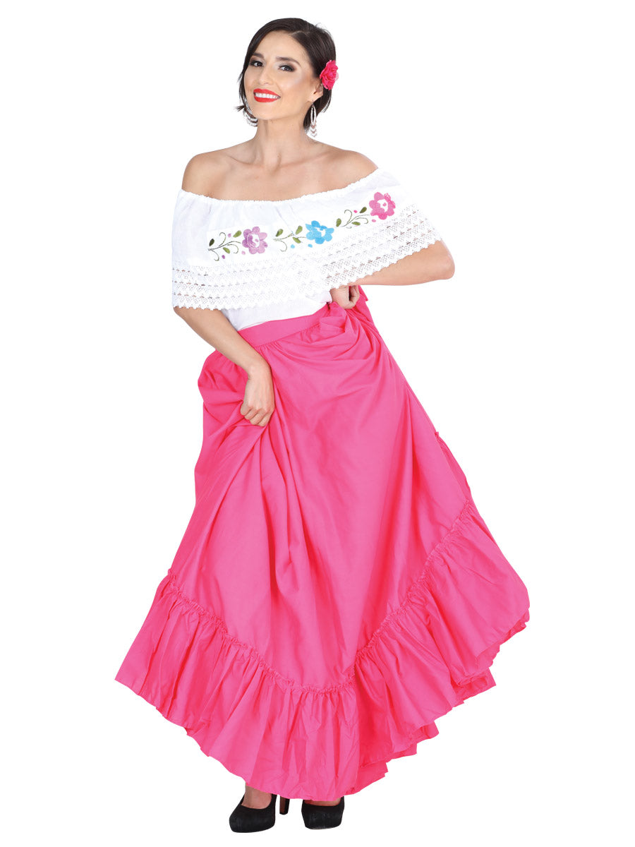 Dancing Skirt Double Layer 100% Cotton Pink 601314