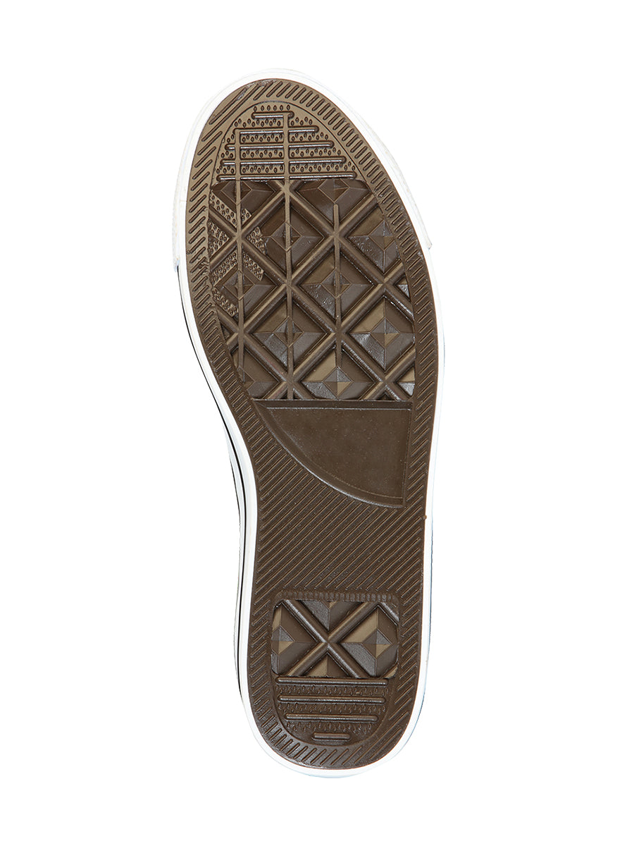 Artisanal Embroidered Sneakers, Textile Canvas, Black, 602783