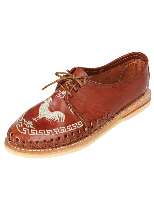 Mexican Artisan Leather Shoes, Honey/Brown 603357