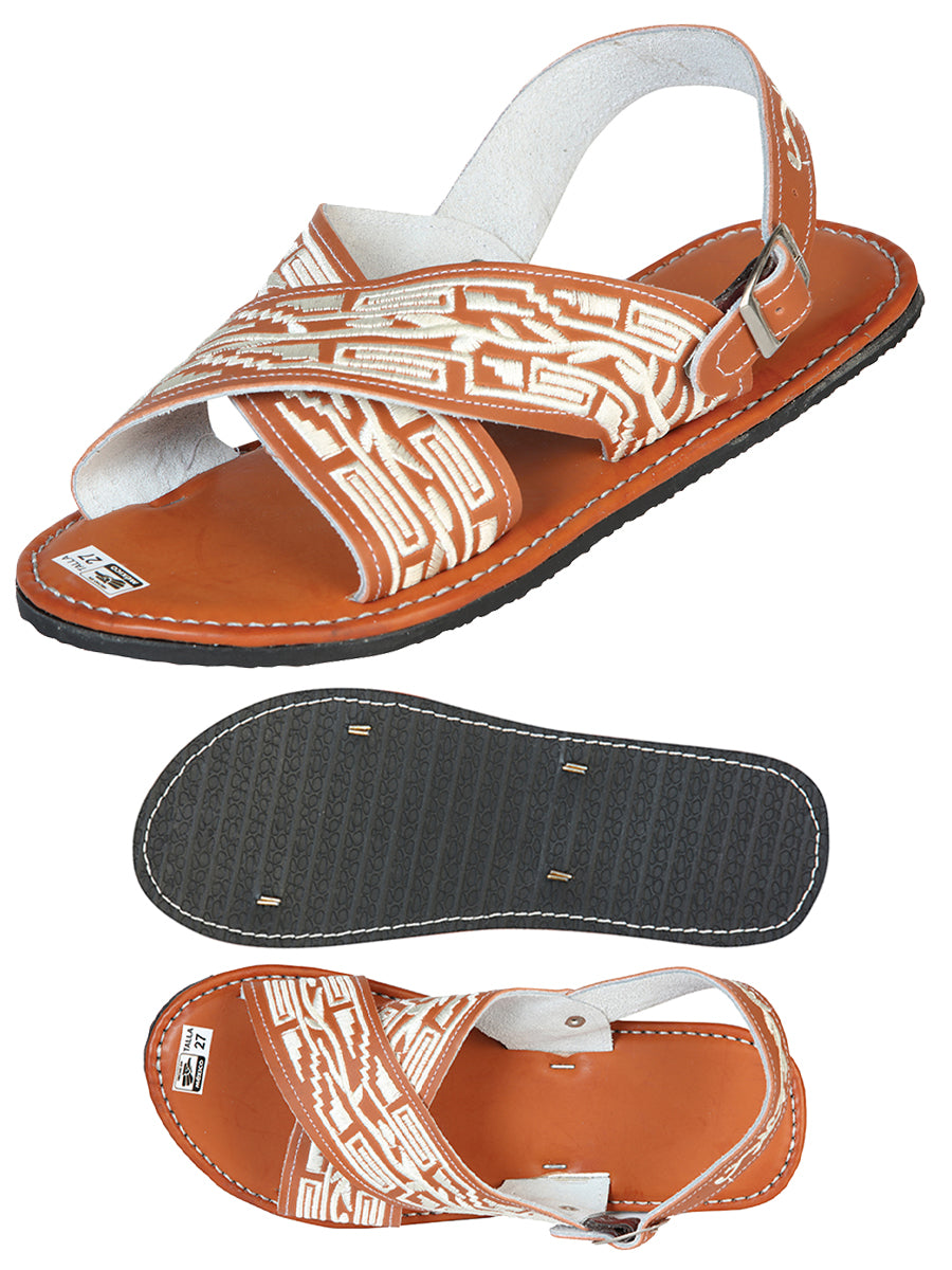Mexican Artisan Sandals 50% Leather, 50% Synthetic Natural 603787
