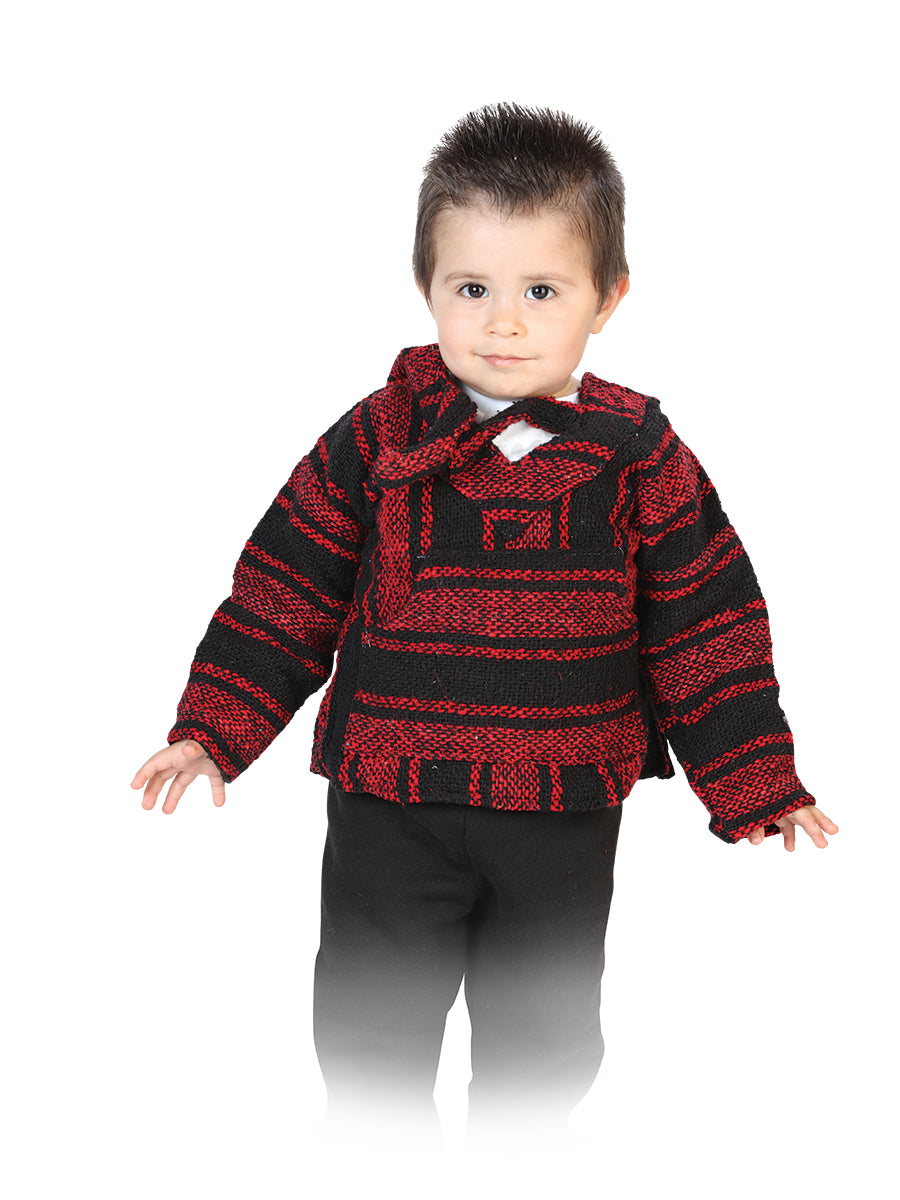 Artisanal Jerga Sweatshirt 100% Acrylan Black/Red 603856