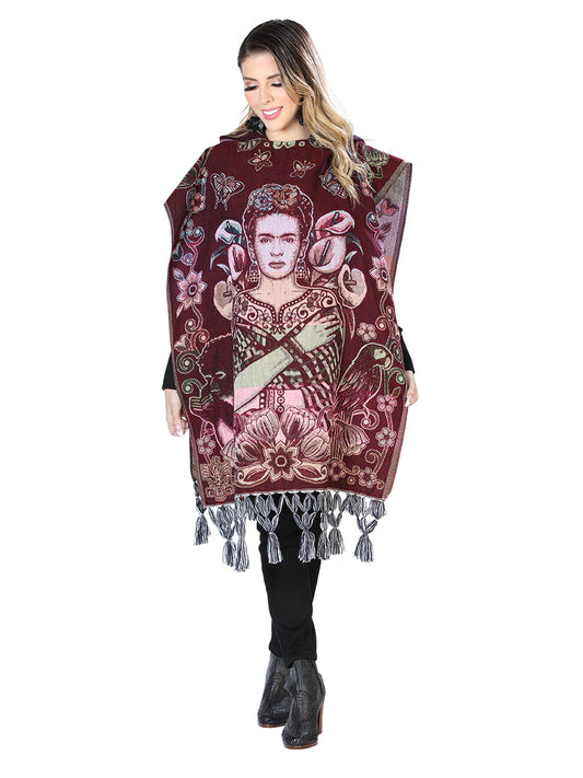Mexican Artisan Poncho 100% Acrylic Multicolor 603881