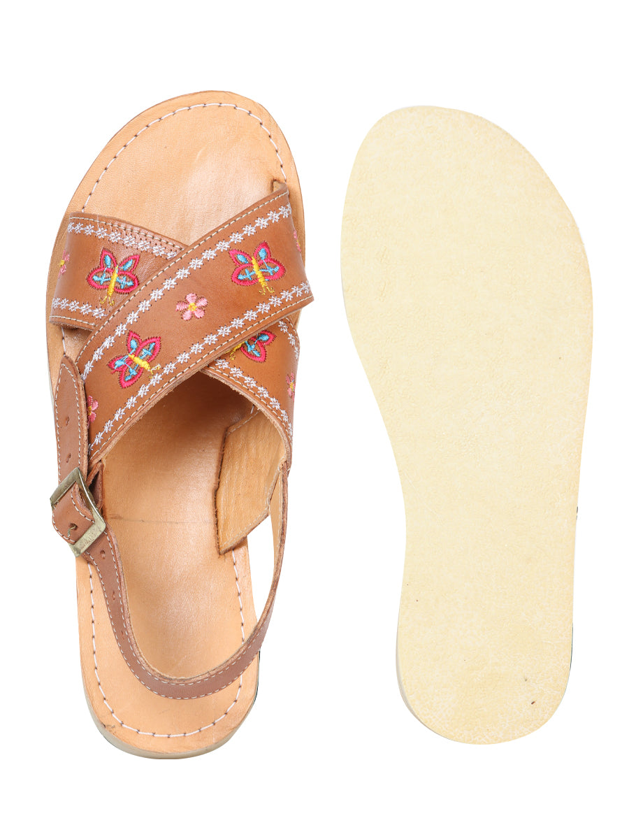 Mexica Artisanal Leather Sandals Tang 603928