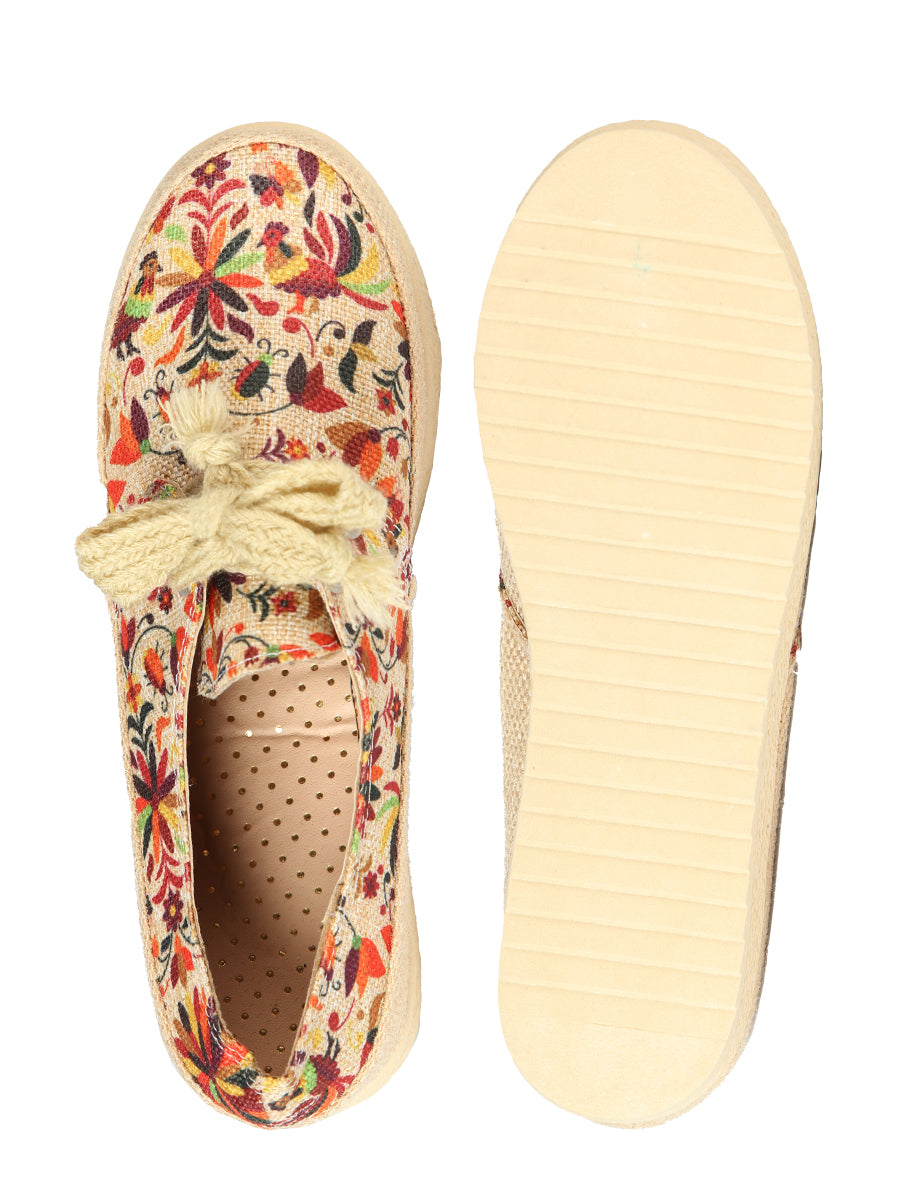 Mexican Artisanal Yute Tennis Shoes, 50% Cotton, 50% Polyester, Multicolor, 603959