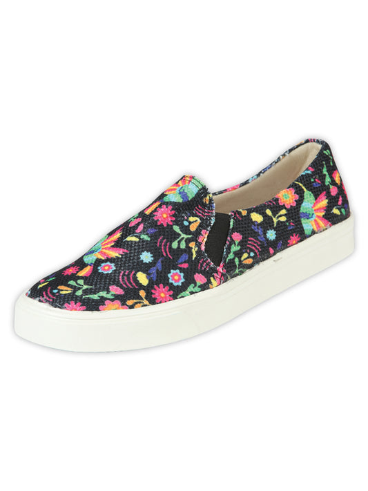 Mexican Artisanal Yute Tennis Shoes, 50% Cotton, 50% Polyester, Multicolor, 604006