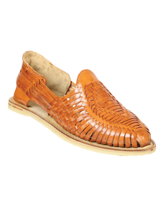 Mexican Artisan Sandals, Tan Leather, 604016