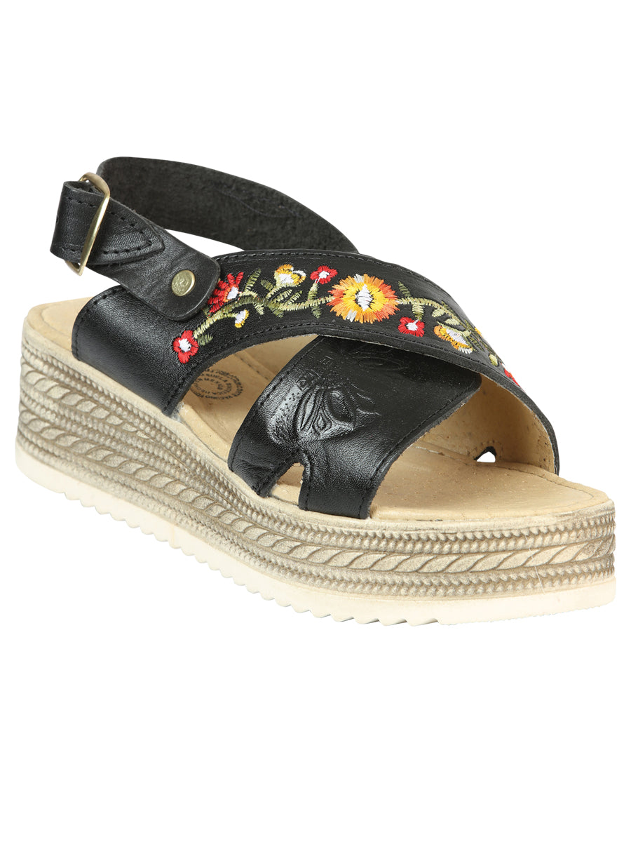 Mexican Artisan Leather Sandals, Honey Color, 604022