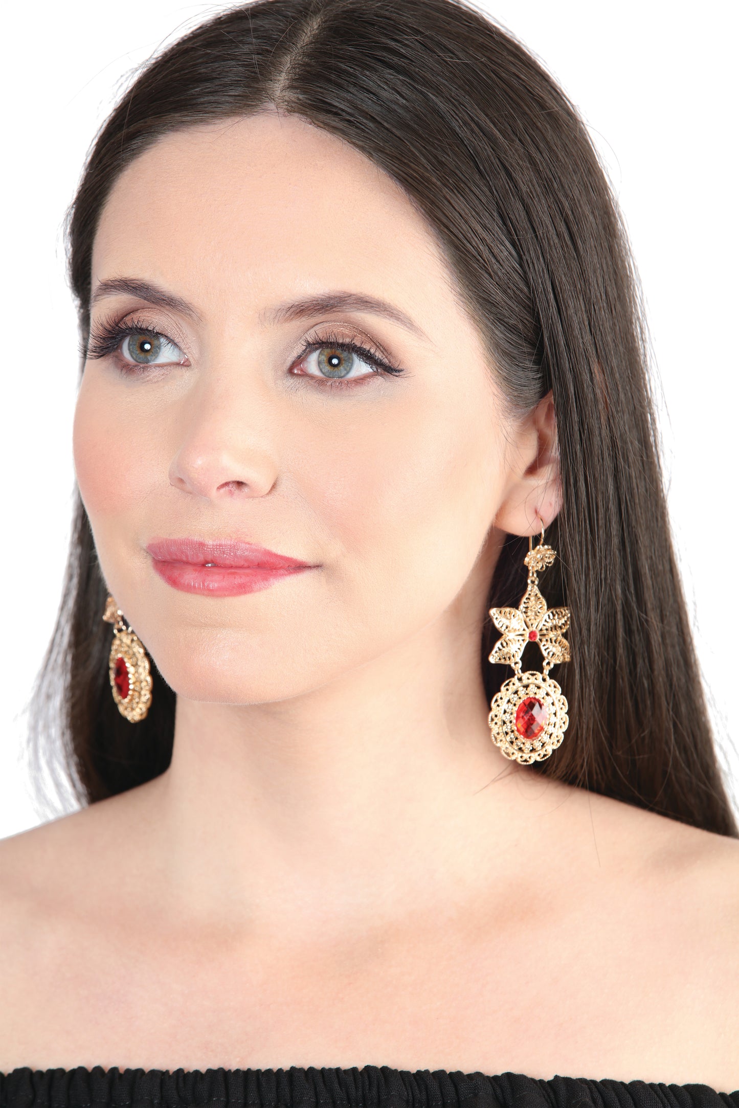 Mexican Artisan Filigree Gold Earrings 604030